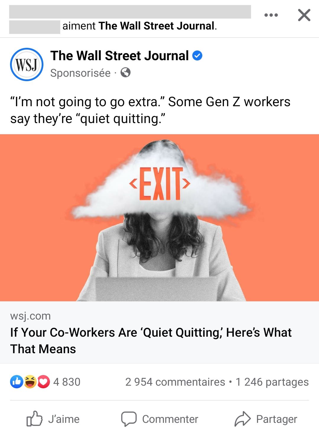Article from the Wall Street journal: If your Co-Workers are 'Quiet Quitting', Here's What That means